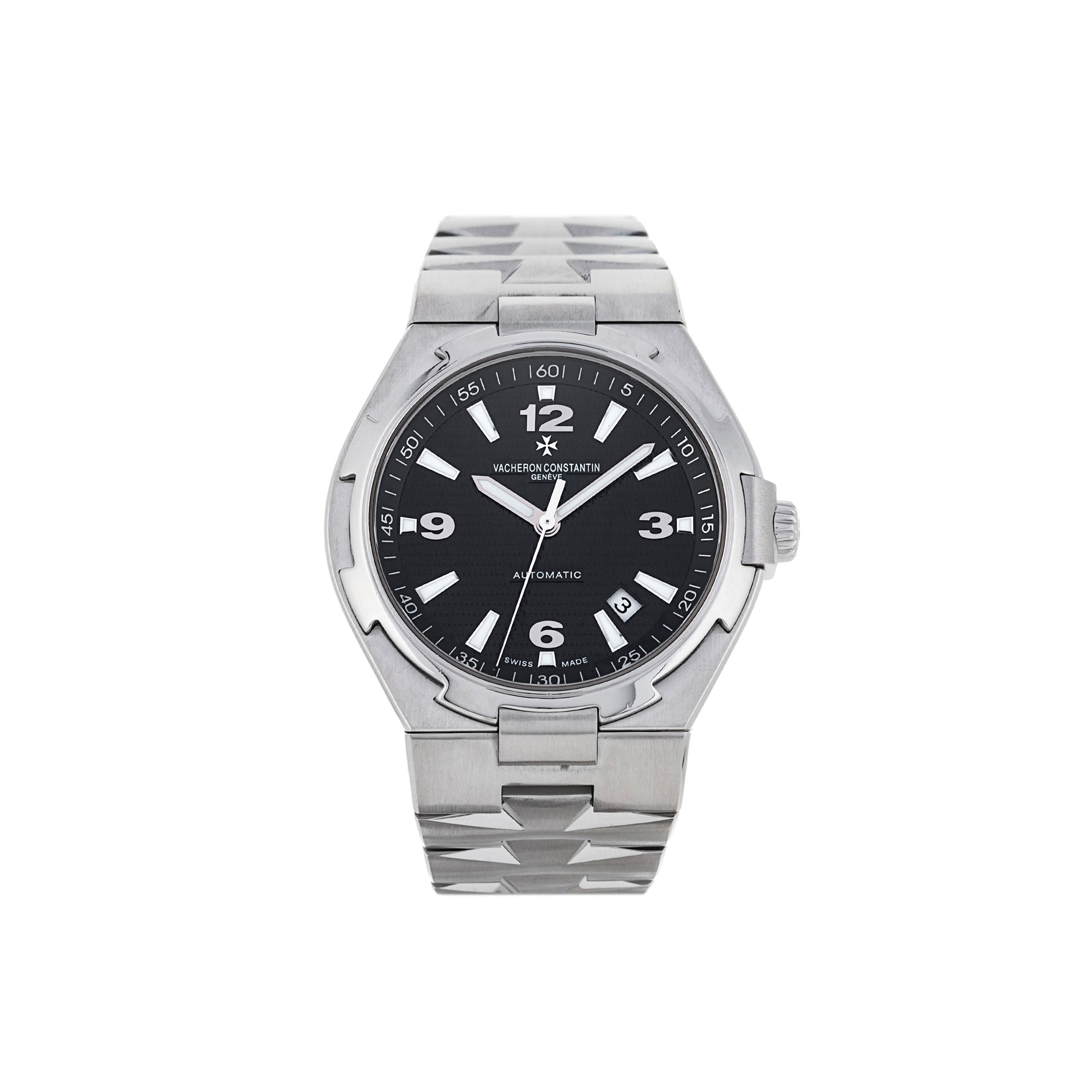 vacheron Co*sta*t*n overseas automatic black dial watch 47040/b01a-9094